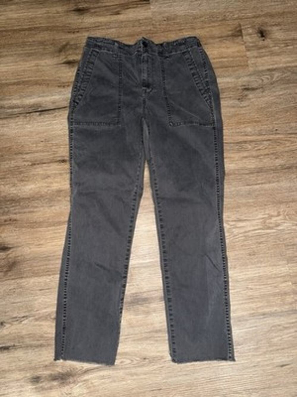 Madewell The Slim Straight Utility Pant in Dark Pavement Size 28 $138 NS280